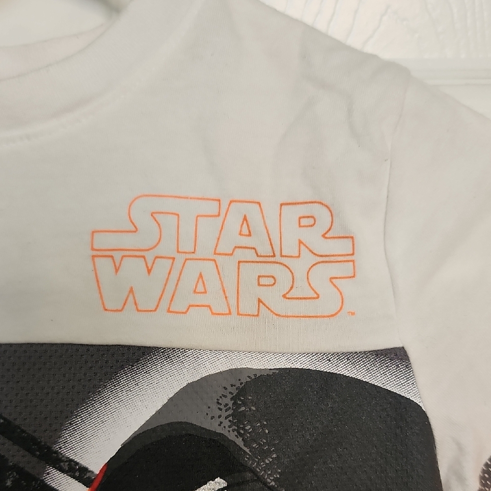 Star Wars Kylo Ren Kids Tee - White, Gray, Orange - Picture 3 of 11